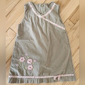 Todler Floral Embroidered Sleeveless Dress